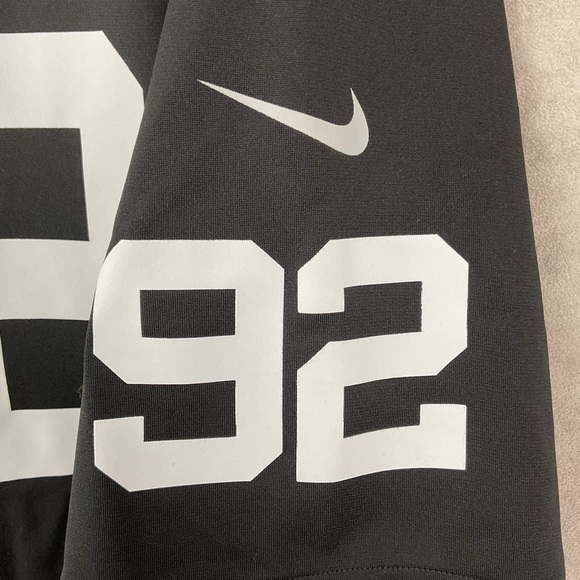 Nike Oakland Raiders Richard Seymour Black On Field Football Jersey - Picture 7 of 12